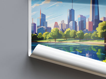 Melbourne Travel Print Wall Art Melbourne Wall Hanging Home Décor Melbourne Gift Art Lovers Wall Art Australia Travel Print