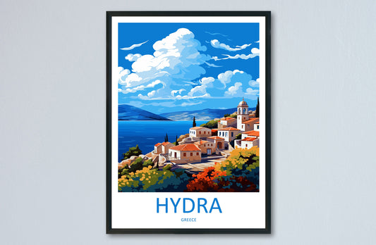 Hydra Travel Print Wall Art Hydra Greece Wall Hanging Home Decoration Hydra Gift Art Lovers Wall Art Print Hydra Greece Wall Art