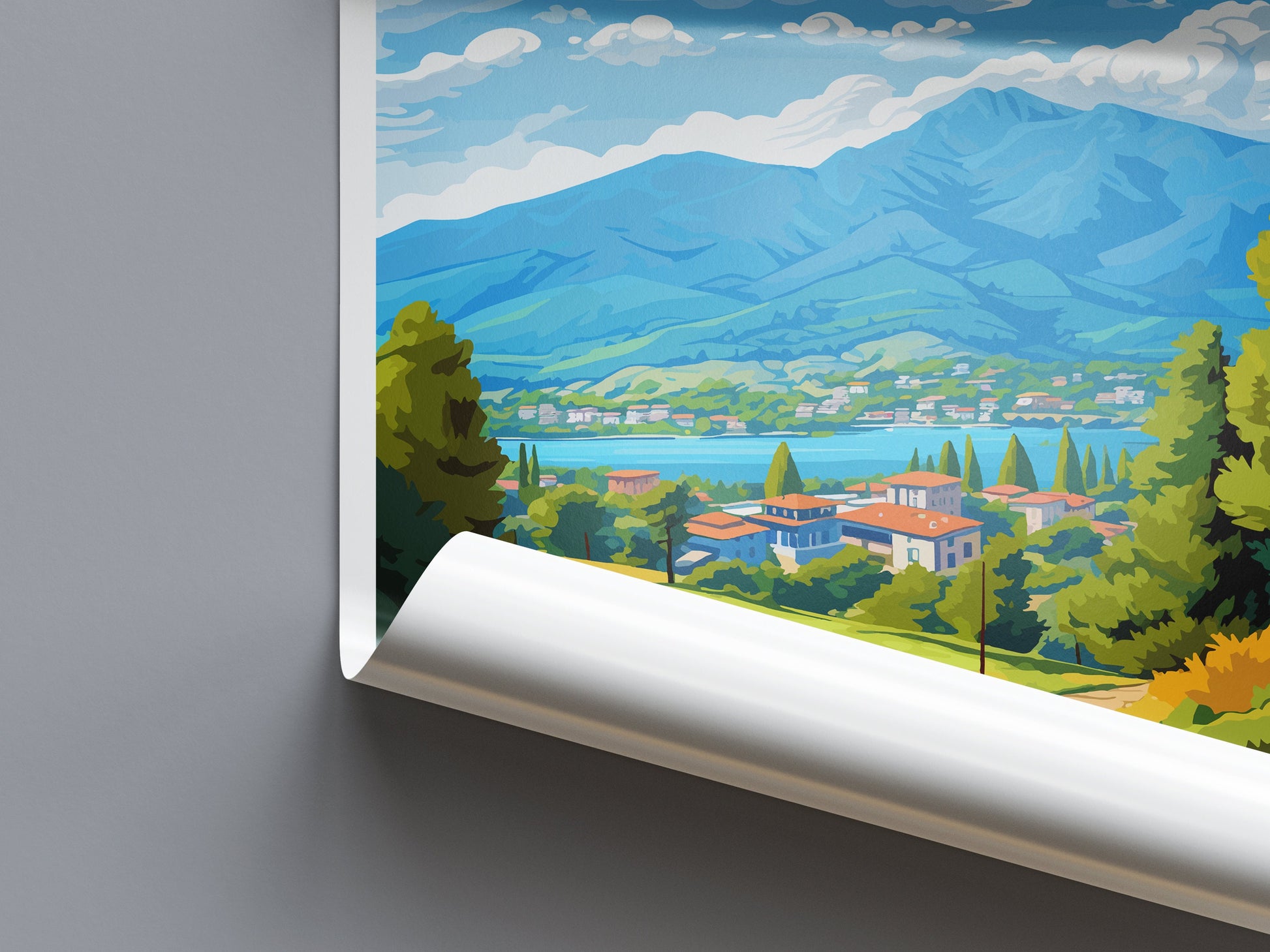 Loannina Travel Print Wall Art Loannina Greece Wall Hanging Home Decoration Loannina Gift Art Lovers Wall Art Print Loannina Greece Wall Art