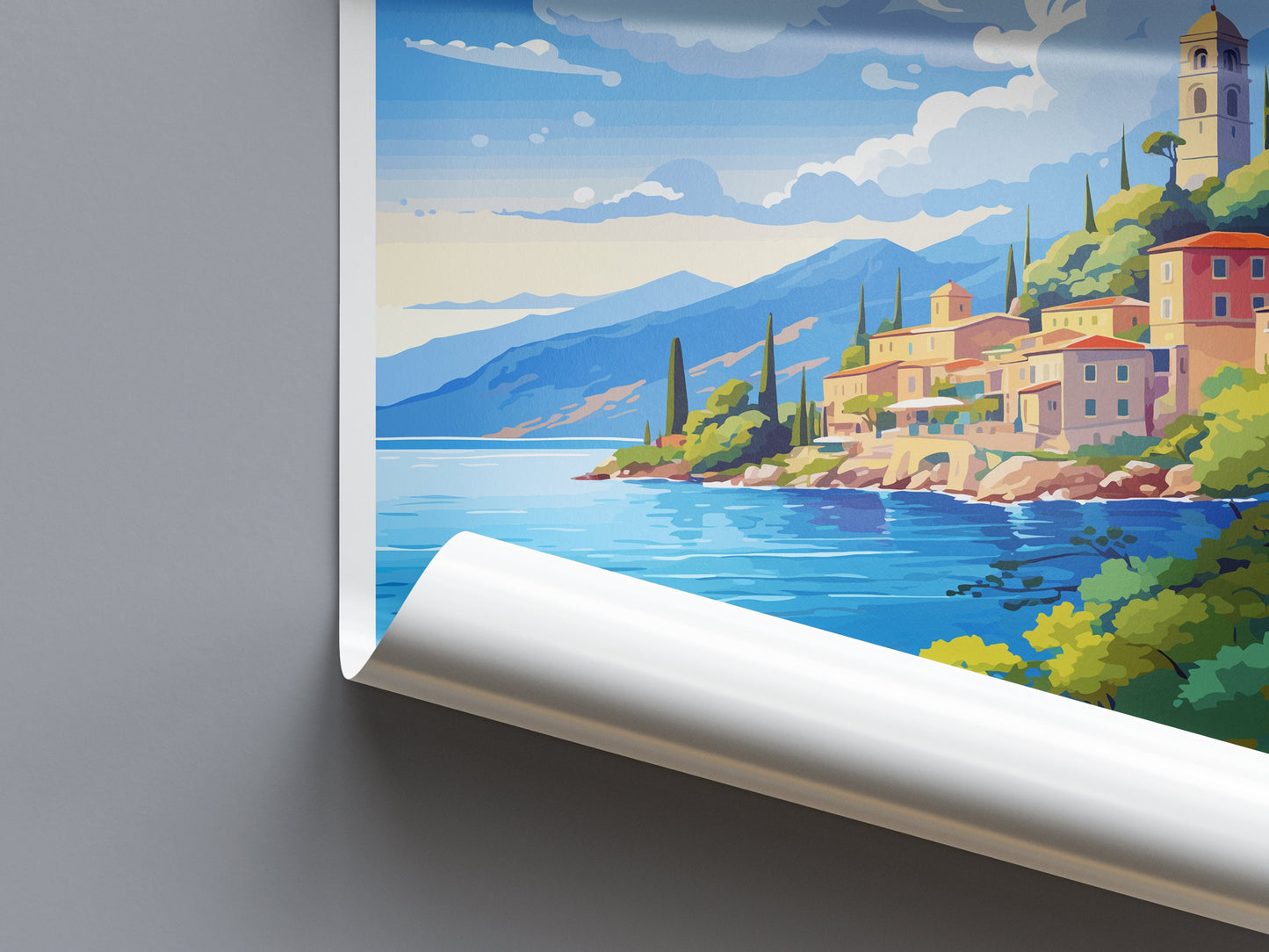 Ithaca Travel Print Wall Art Ithaca Greece Wall Hanging Home Decoration Ithaca Gift Art Lovers Wall Art Print Ithaca Greece Wall Art