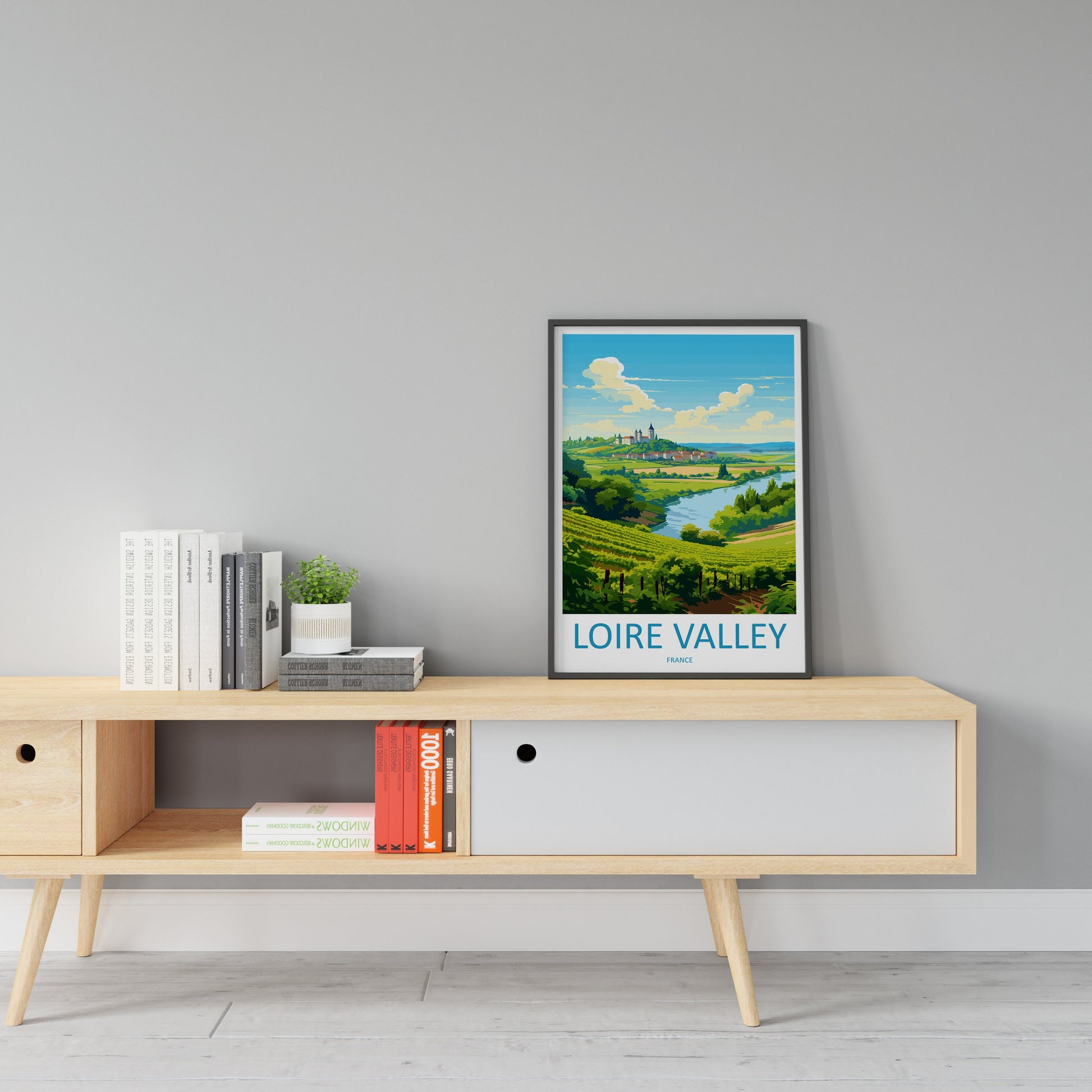 Loire Valley Travel Print Wall Art Loire Valley Wall Hanging Home Décor Loire Valley Gift Art Lovers France Art Lover Gift Loire Valley Art
