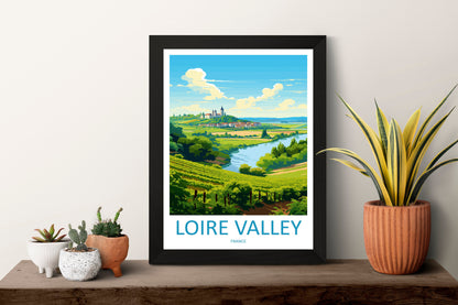 Loire Valley Travel Print Wall Art Loire Valley Wall Hanging Home Décor Loire Valley Gift Art Lovers France Art Lover Gift Loire Valley Art