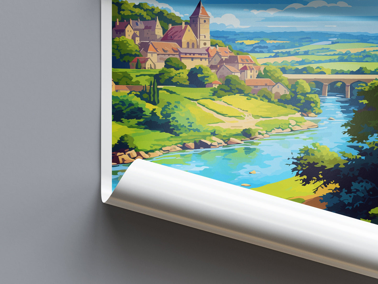 Dordogne Travel Print Wall Art Dordogne Wall Hanging Home Decoration Dordogne Gift Art Lovers Wall Art Print Art Dordogne Wall Hanging Art