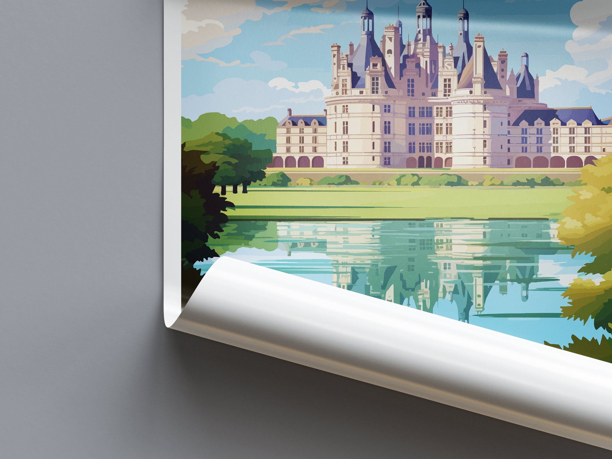 Château de Chambord Travel Print Wall Art Château de Chambord Wall Hanging Home Decor Château de Chambord France Gift Art Lovers Wall Art