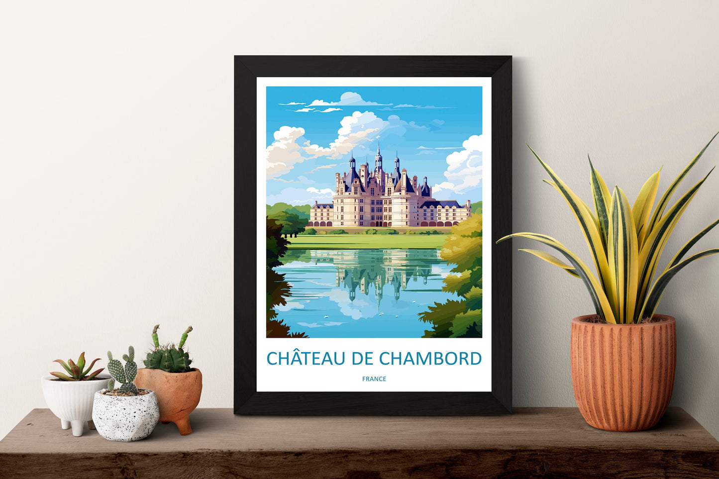 Château de Chambord Travel Print Wall Art Château de Chambord Wall Hanging Home Decor Château de Chambord France Gift Art Lovers Wall Art