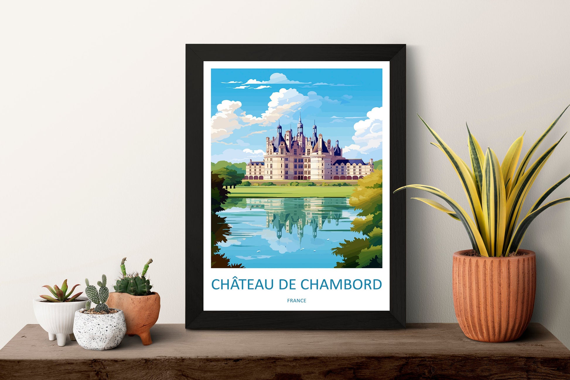 Château de Chambord Travel Print Wall Art Château de Chambord Wall Hanging Home Decor Château de Chambord France Gift Art Lovers Wall Art