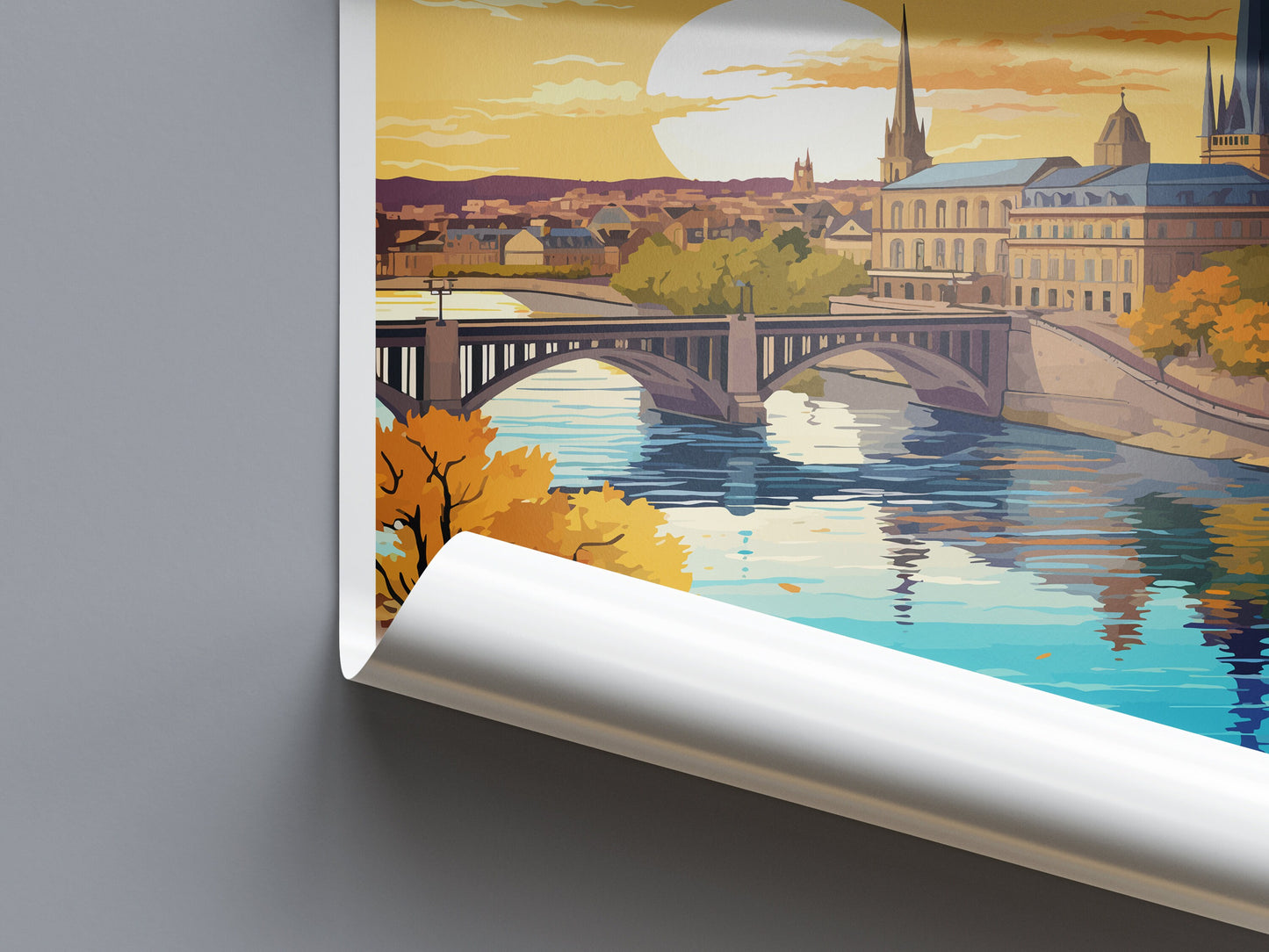 Bordeaux Travel Print Wall Art Bordeaux France Wall Hanging Home Decoration Bordeaux Gift Art Lovers Wall Art Print Bordeaux Wall Art
