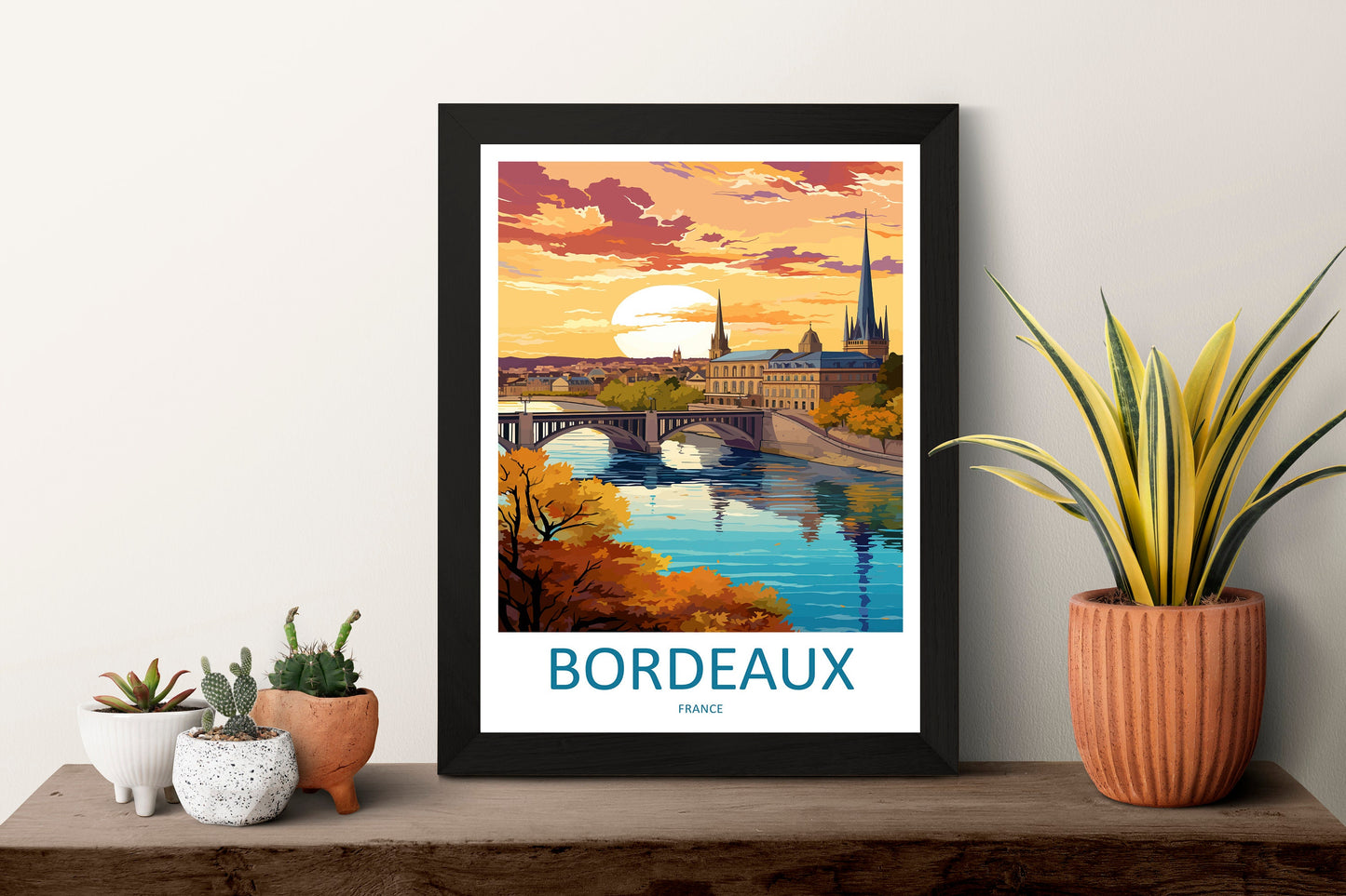 Bordeaux Travel Print Wall Art Bordeaux France Wall Hanging Home Decoration Bordeaux Gift Art Lovers Wall Art Print Bordeaux Wall Art