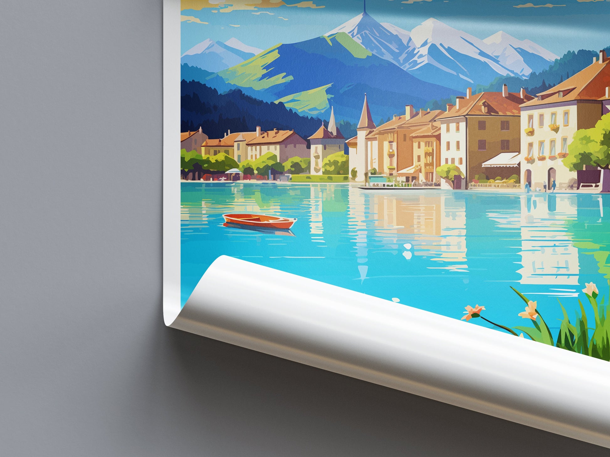 Annecy Travel Print Wall Art Annecy Wall Hanging Home Decoration Annecy Gift Art Lovers Wall Art Print Art Annecy Wall Hanging Poster Annecy