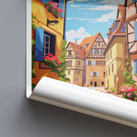 Alsace Print Alsace Home Decor Cityscape Art Print Alsace Wall Art for Travel Enthusiast Gift Wall Hanging Alsace France Wall Poster Decor