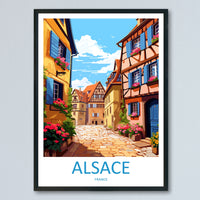 Alsace Print Alsace Home Decor Cityscape Art Print Alsace Wall Art for Travel Enthusiast Gift Wall Hanging Alsace France Wall Poster Decor