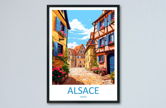 Alsace Print Alsace Home Decor Cityscape Art Print Alsace Wall Art for Travel Enthusiast Gift Wall Hanging Alsace France Wall Poster Decor