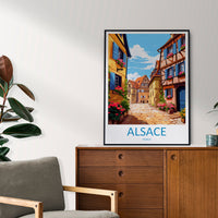 Alsace Print Alsace Home Decor Cityscape Art Print Alsace Wall Art for Travel Enthusiast Gift Wall Hanging Alsace France Wall Poster Decor