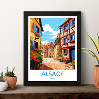 Alsace Print Alsace Home Decor Cityscape Art Print Alsace Wall Art for Travel Enthusiast Gift Wall Hanging Alsace France Wall Poster Decor