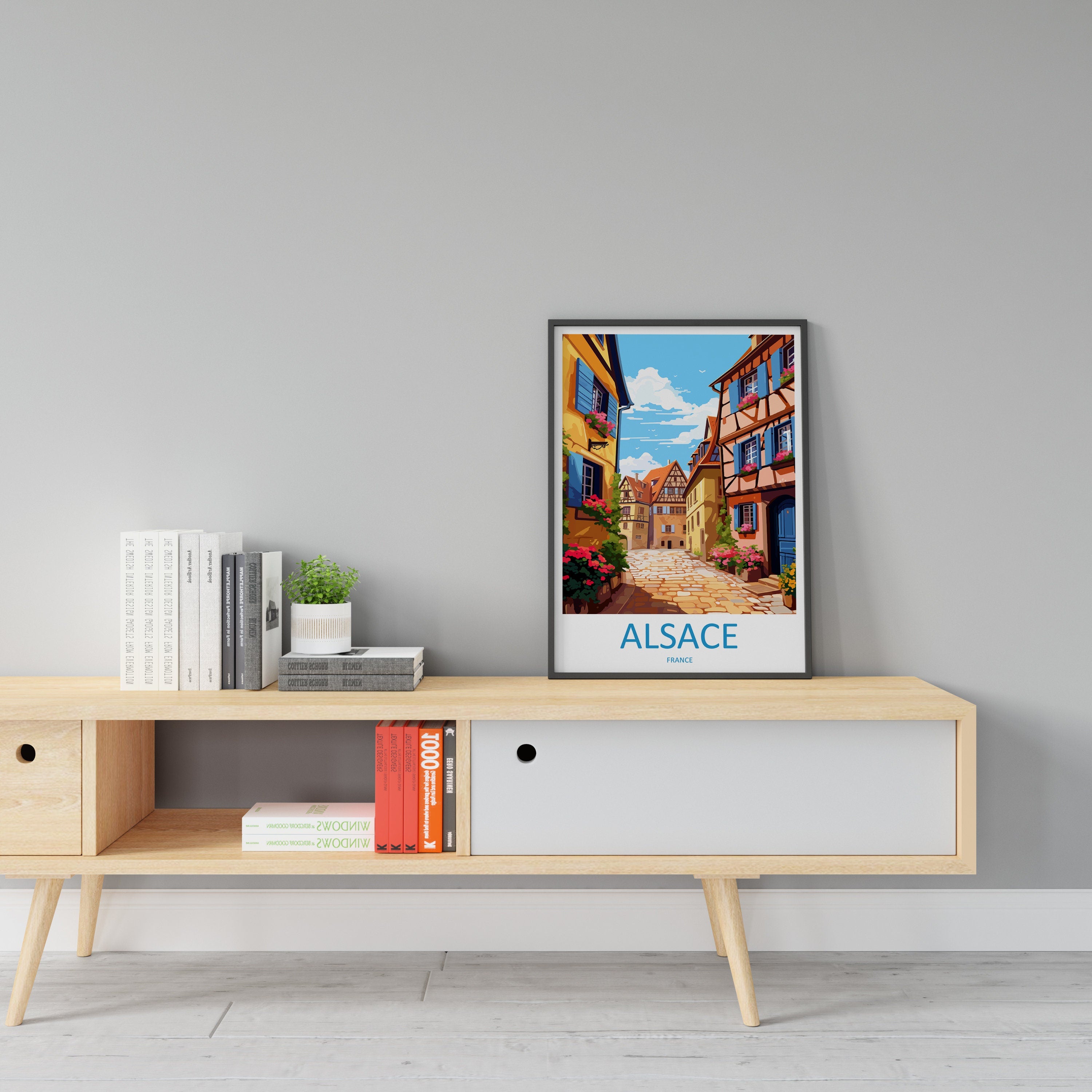 Alsace Print Alsace Home Decor Cityscape Art Print Alsace Wall Art for Travel Enthusiast Gift Wall Hanging Alsace France Wall Poster Decor
