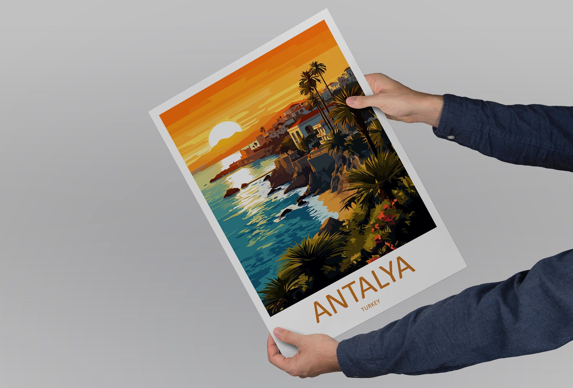 Antalya Travel Print Wall Art Antalya Wall Hanging Home Decoration Antalya Gift Art Lovers Wall Art Print Art Antalya Wall Print Turkey Art