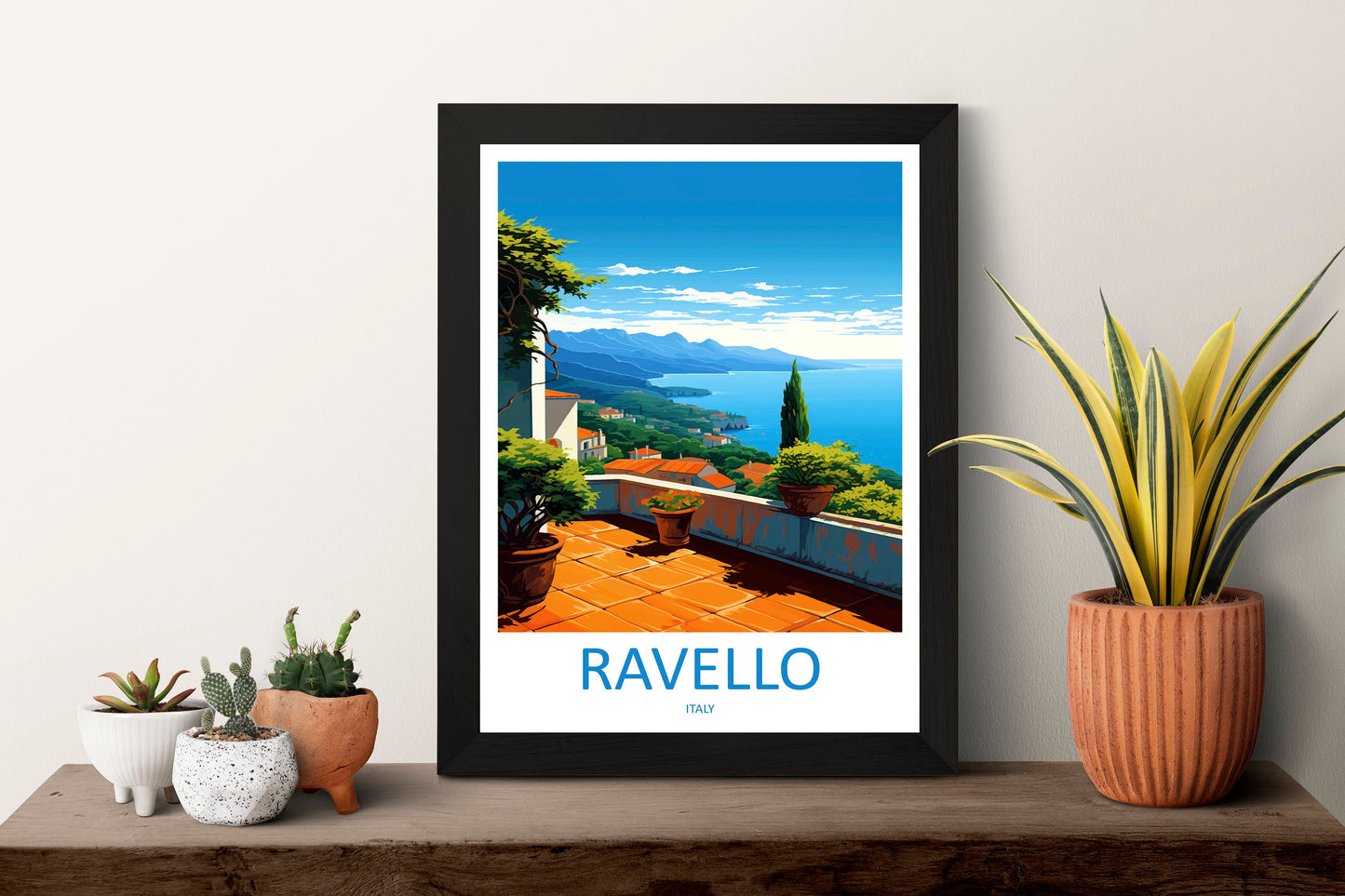 Ravello Travel Print Wall Art Ravello Wall Hanging Home Décor Ravello Gift Art Lovers Italy Art Lover Gift Ravello Print Ravello Italy Art