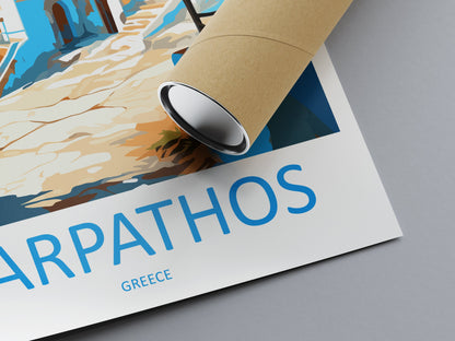 Karpathos Travel Print Wall Art Karpathos Greece Wall Hanging Home Decoration Karpathos Gift Art Lovers Wall Art Print Karpathos Greece Art
