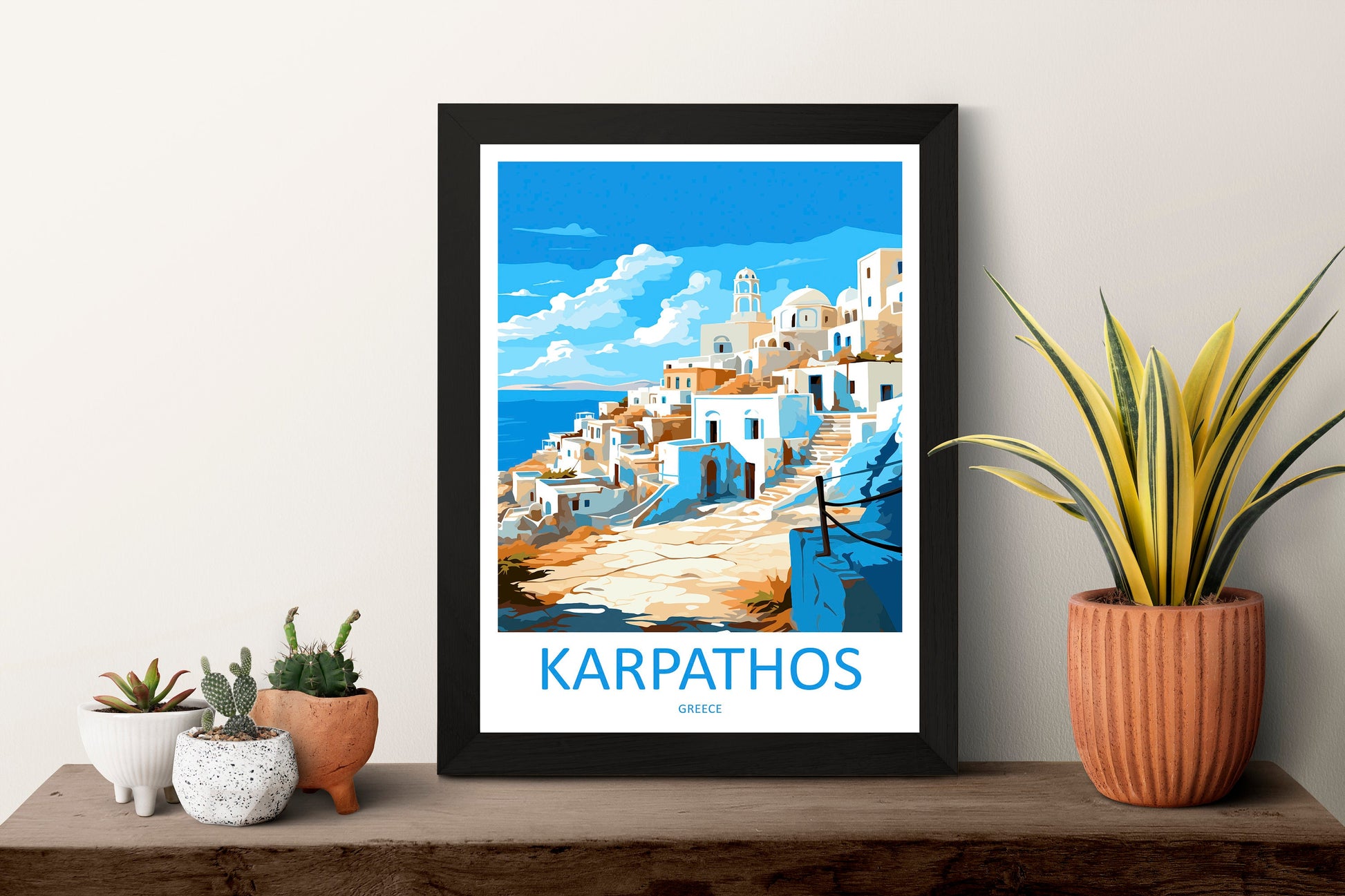 Karpathos Travel Print Wall Art Karpathos Greece Wall Hanging Home Decoration Karpathos Gift Art Lovers Wall Art Print Karpathos Greece Art