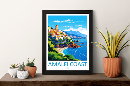 Amalfi Travel Print Wall Art Amalfi Italy Wall Hanging Home Decoration Amalfi Gift Art Lovers Wall Art Print Amalfi Italy Art Amalfi Art