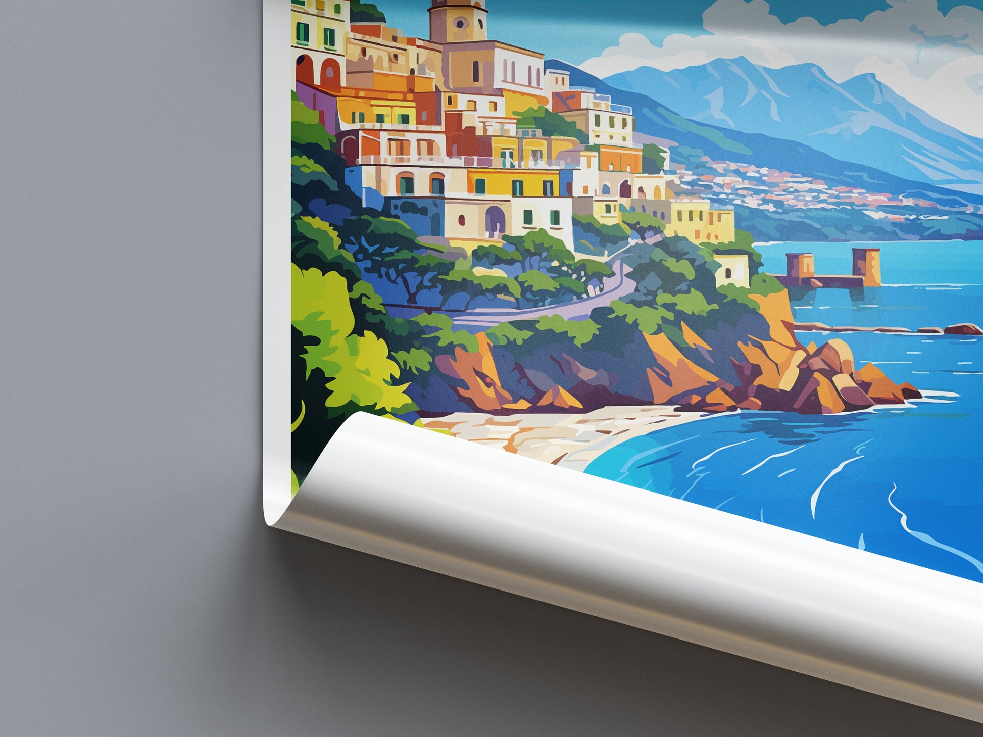 Amalfi Travel Print Wall Art Amalfi Italy Wall Hanging Home Decoration Amalfi Gift Art Lovers Wall Art Print Amalfi Italy Art Amalfi Art