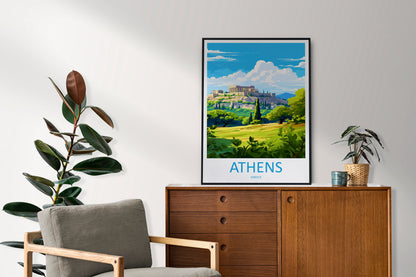 Athens Travel Print Wall Art Athens Greece Wall Hanging Home Decoration Athens Gift Art Lovers Wall Art Print Athens Greece Wall Poster Art