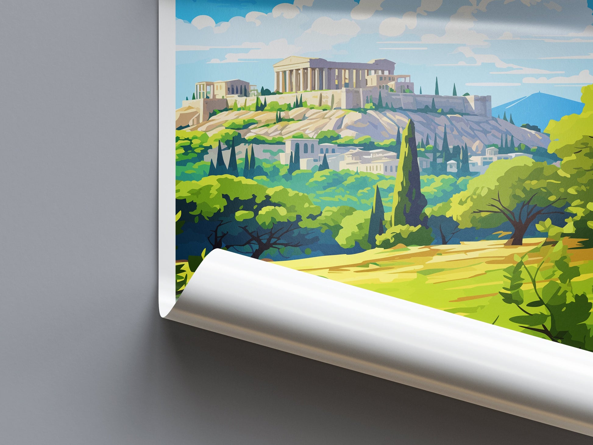 Athens Travel Print Wall Art Athens Greece Wall Hanging Home Decoration Athens Gift Art Lovers Wall Art Print Athens Greece Wall Poster Art