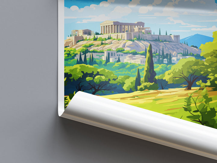 Athens Travel Print Wall Art Athens Greece Wall Hanging Home Decoration Athens Gift Art Lovers Wall Art Print Athens Greece Wall Poster Art