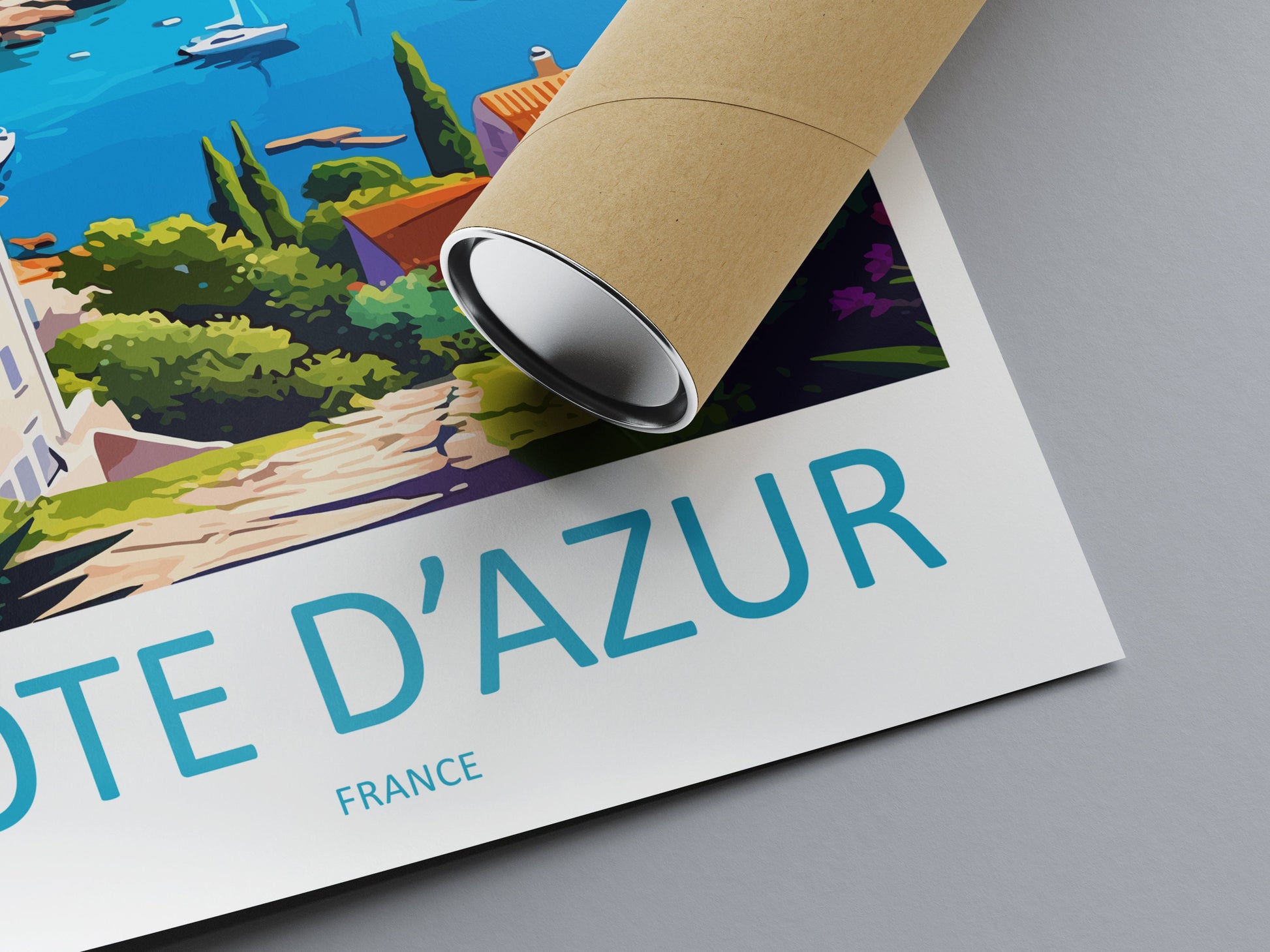Cote D'azur Travel Print Wall Art Cote D'azur Wall Hanging Home Decor Cote D'azur France Gift Art Lovers Wall Art Print Art Cote D'azur