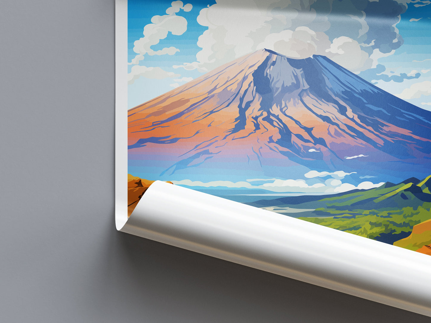 Vesuvius Travel Print Wall Art Vesuvius Italy Wall Hanging Home Decor Vesuvius Gift Art Lovers Wall Art Print Italy