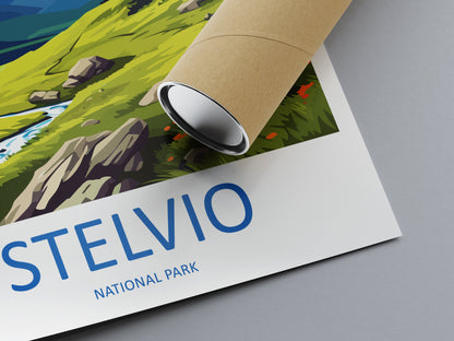 Stelvio Travel Print Wall Art Stelvio Italy Wall Hanging Home Decor Stelvio Gift Art Lovers Wall Art Print Italy
