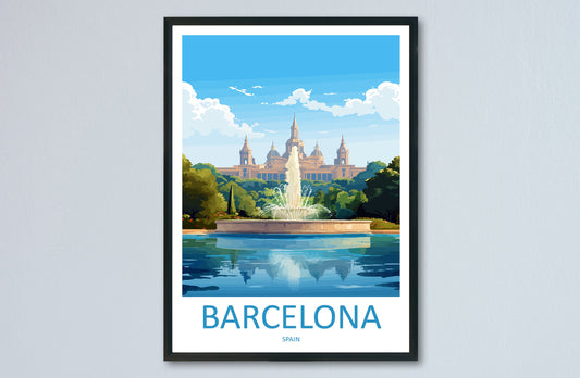 Barcelona Travel Print Wall Art Barcelona Wall Hanging Home Décor Barcelona Gift Art Lovers Spain Art Lover Gift Barcelona Print Spain Art
