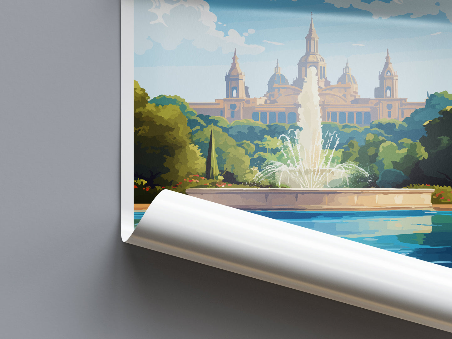 Barcelona Travel Print Wall Art Barcelona Wall Hanging Home Décor Barcelona Gift Art Lovers Spain Art Lover Gift Barcelona Print Spain Art