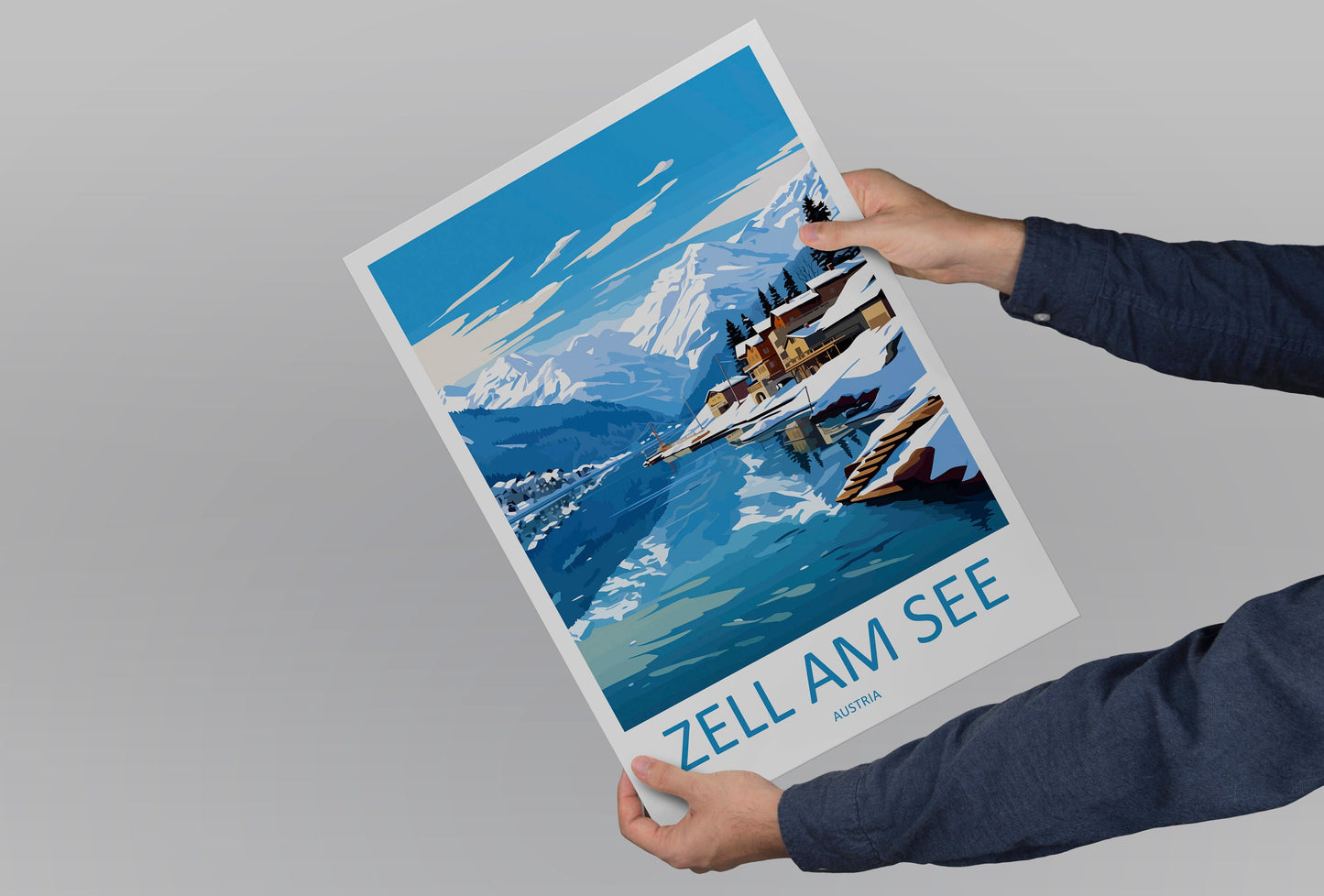 Zell Am See Print Salzburg Home Décor Zell Am See Art Print Zell Am See Wall Art for Travel Enthusiast Gift Wall Hanging Zell Am See Poster