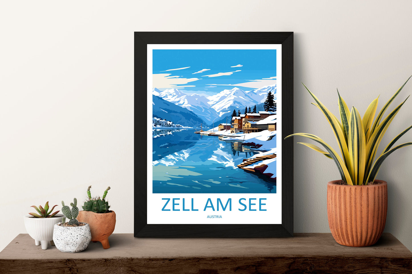 Zell Am See Print Salzburg Home Décor Zell Am See Art Print Zell Am See Wall Art for Travel Enthusiast Gift Wall Hanging Zell Am See Poster