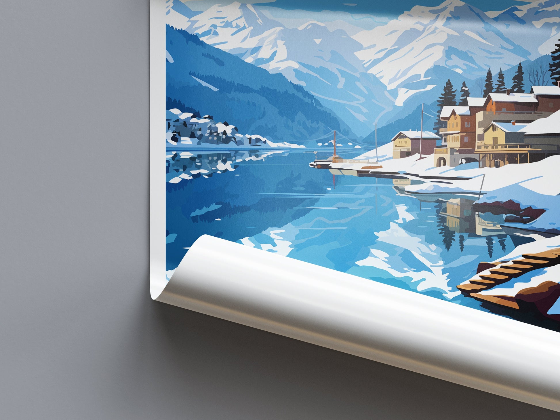 Zell Am See Print Salzburg Home Décor Zell Am See Art Print Zell Am See Wall Art for Travel Enthusiast Gift Wall Hanging Zell Am See Poster