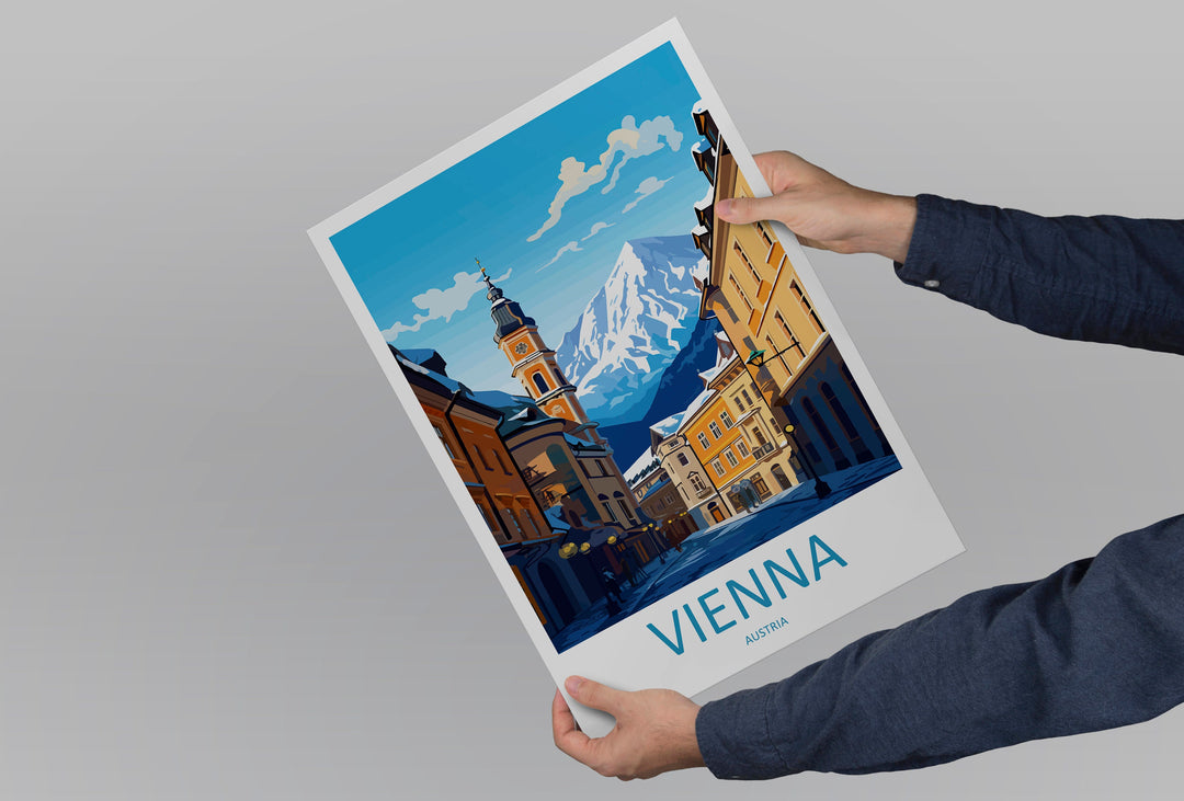Vienna Travel Print Wall Art Vienna Wall Hanging Home Décor Vienna Gift Art Lovers Austria Art Lover Gift Vienna Travel Poster