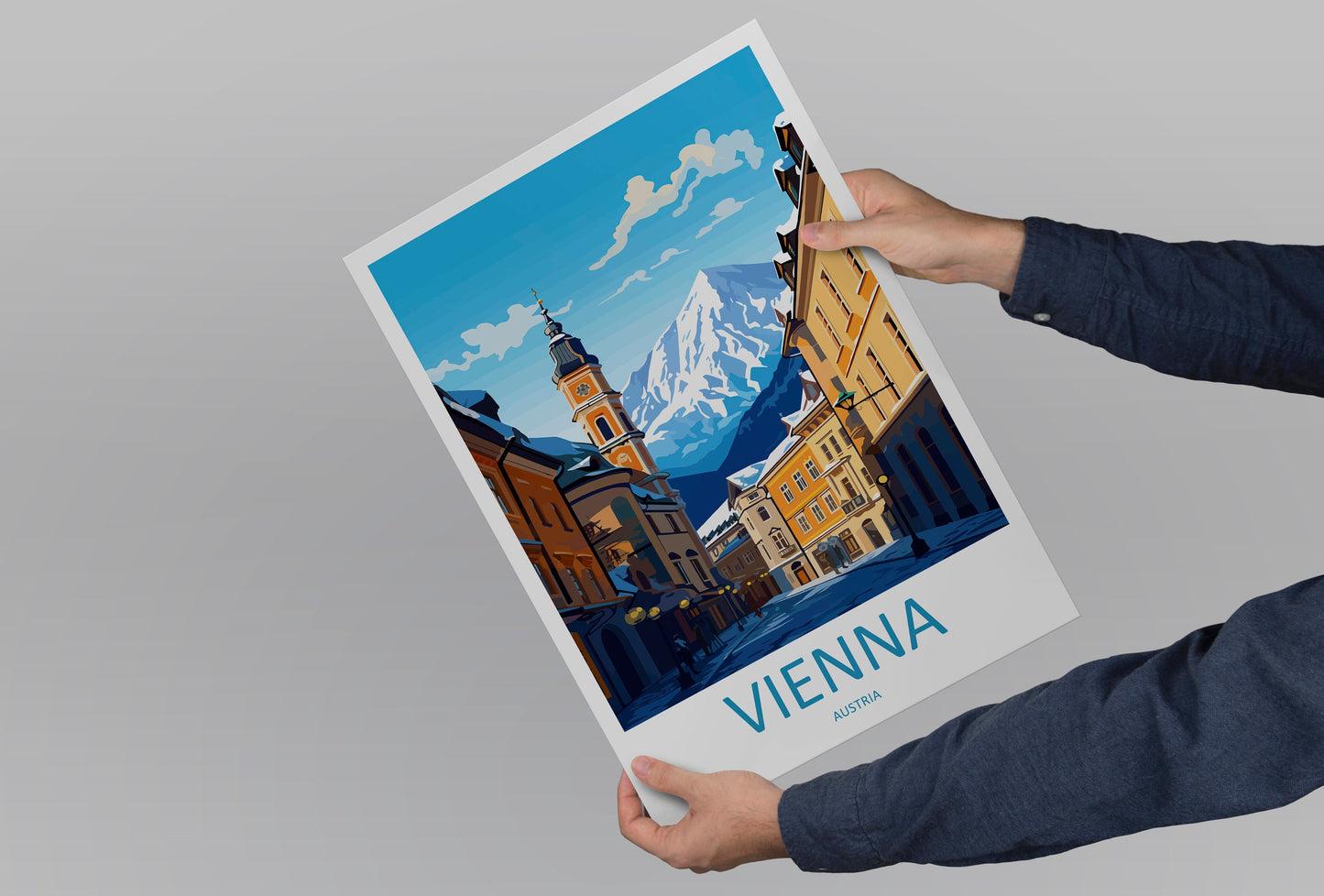 Vienna Travel Print Wall Art Vienna Wall Hanging Home Décor Vienna Gift Art Lovers Austria Art Lover Gift Vienna Travel Poster