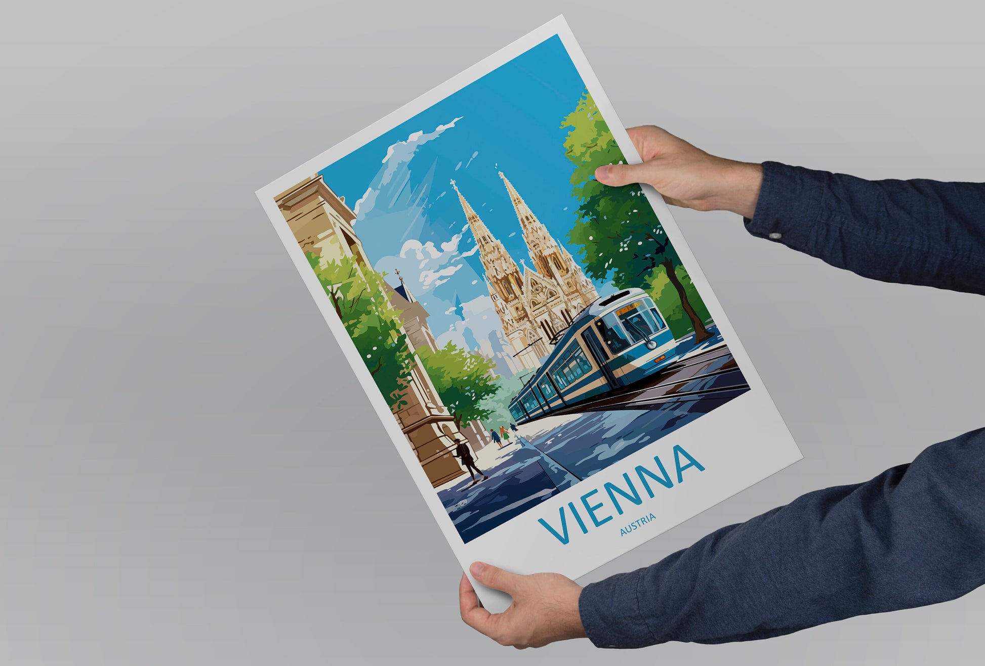 Vienna Travel Print Wall Art Vienna Wall Hanging Home Décor Vienna Gift Art Lovers Austria Art Lover Gift Vienna Travel Poster