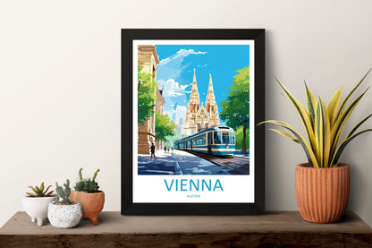 Vienna Travel Print Wall Art Vienna Wall Hanging Home Décor Vienna Gift Art Lovers Austria Art Lover Gift Vienna Travel Poster