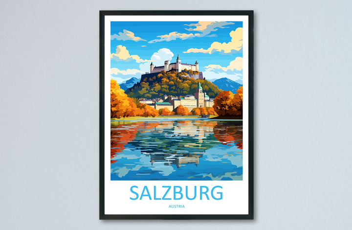 Salzburg Print Salzburg Home Décor Cityscape Art Print Salzburg Wall Art for Travel Enthusiast Gift Wall Hanging Salzburg Austria Poster Art