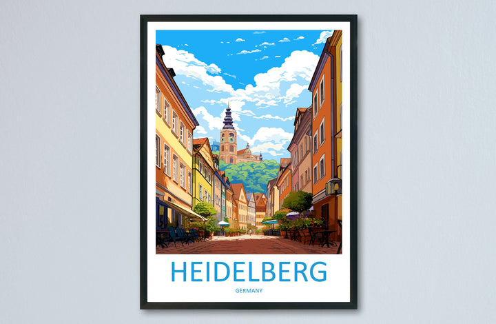 Heidelberg Cityscape Print Heidelberg Home Decor European City Art Print Heidelberg Wall Art Germany Enthusiast Gift Wall Hanging Heidelberg