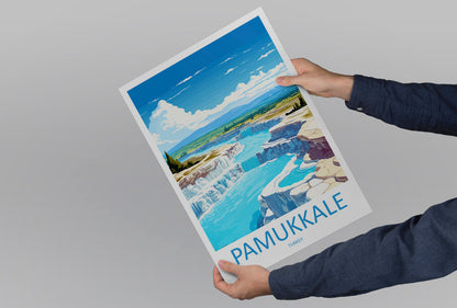 Pamukkale Travel Print Wall Art Pamukkale Wall Hanging Home Decoration Pamukkale Gift Art Lovers Wall Art Print Art Pamukkale Wall Print Art