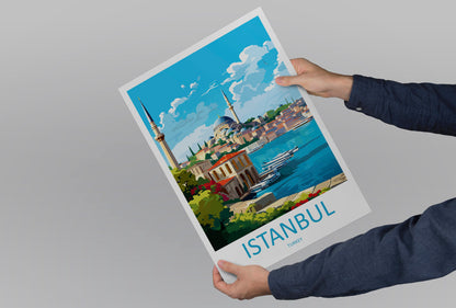 Istanbul Travel Print Wall Art Istanbul Wall Hanging Home Decoration Istanbul Gift Art Lovers Wall Art Print Art Istanbul Wall Print Turkey