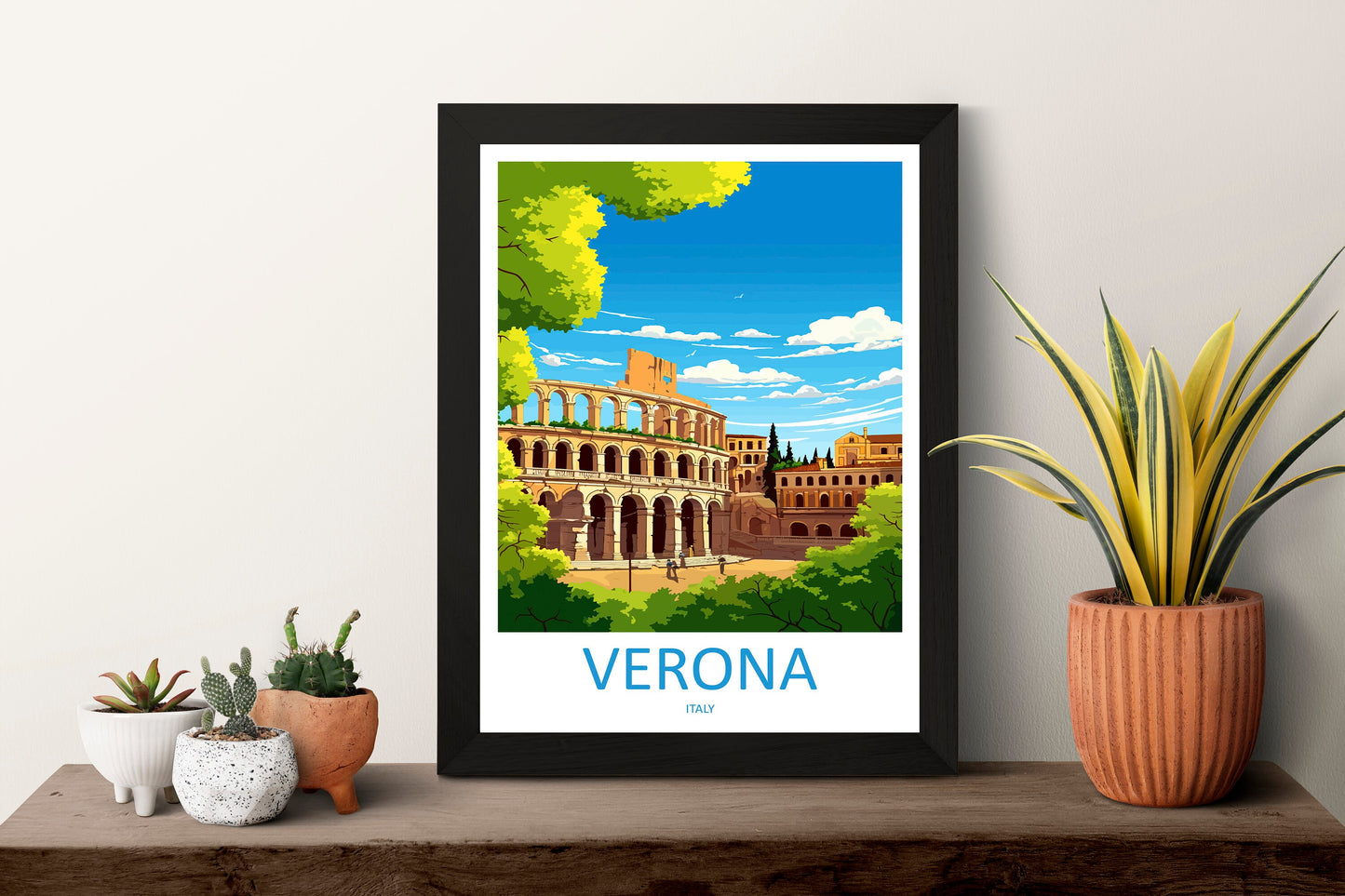 Verona Travel Print Wall Art Verona Italy Wall Hanging Home Decoration Verona Gift Art Lovers Wall Art Print Verona Italy Wall Art Poster