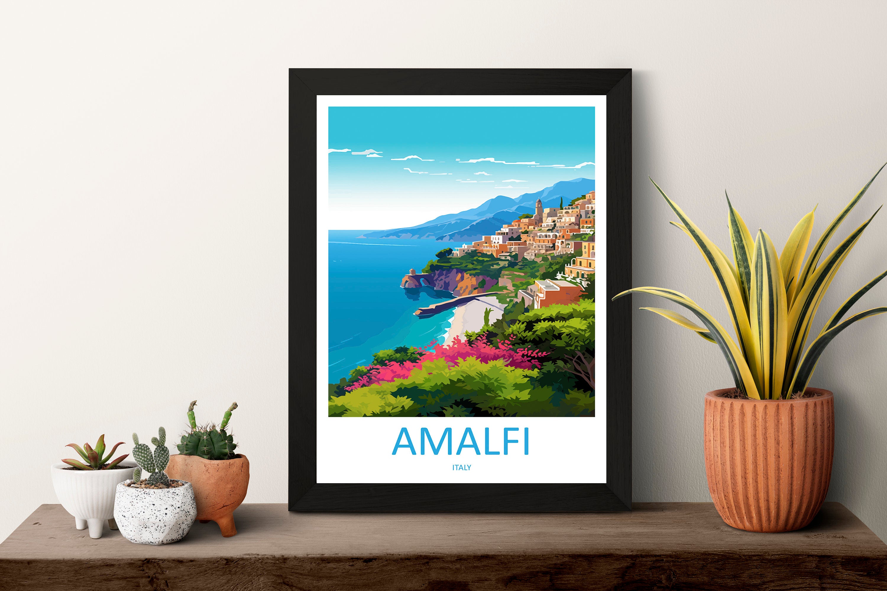Amalfi Travel Print Wall Art Amalfi Italy Wall Hanging Home Decoration Amalfi Gift Art Lovers Wall Art Print Amalfi Italy Art Amalfi Art