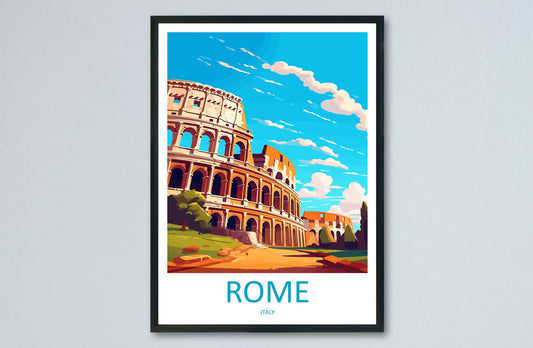 Rome Travel Print Wall Art Rome Wall Hanging Home Décor Rome Gift Art Lovers Italy Art Lover Gift Rome Print Italy Wall Art Decor