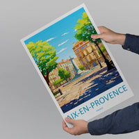 Aix En Provence Travel Print Wall Art Aix En Provence Wall Hanging Home Décor Aix En Provence Gift Art Lovers France Art Lover Gift