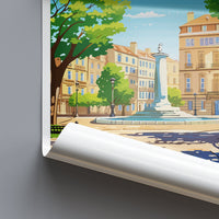 Aix En Provence Travel Print Wall Art Aix En Provence Wall Hanging Home Décor Aix En Provence Gift Art Lovers France Art Lover Gift