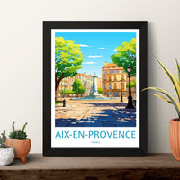 Aix En Provence Travel Print Wall Art Aix En Provence Wall Hanging Home Décor Aix En Provence Gift Art Lovers France Art Lover Gift